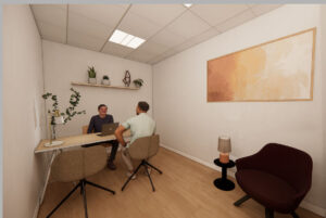 Interior despacho sanitario para alquilar en Teatinos Málaga